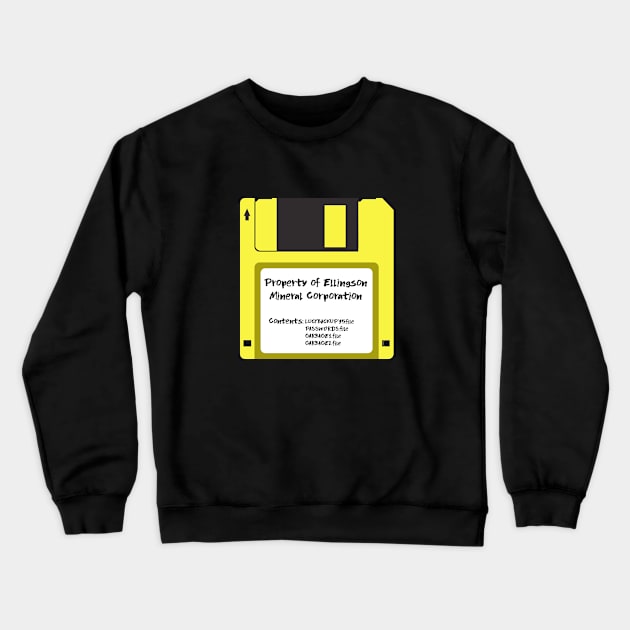 Hack The Planet Floppy Crewneck Sweatshirt by FabsByFoster